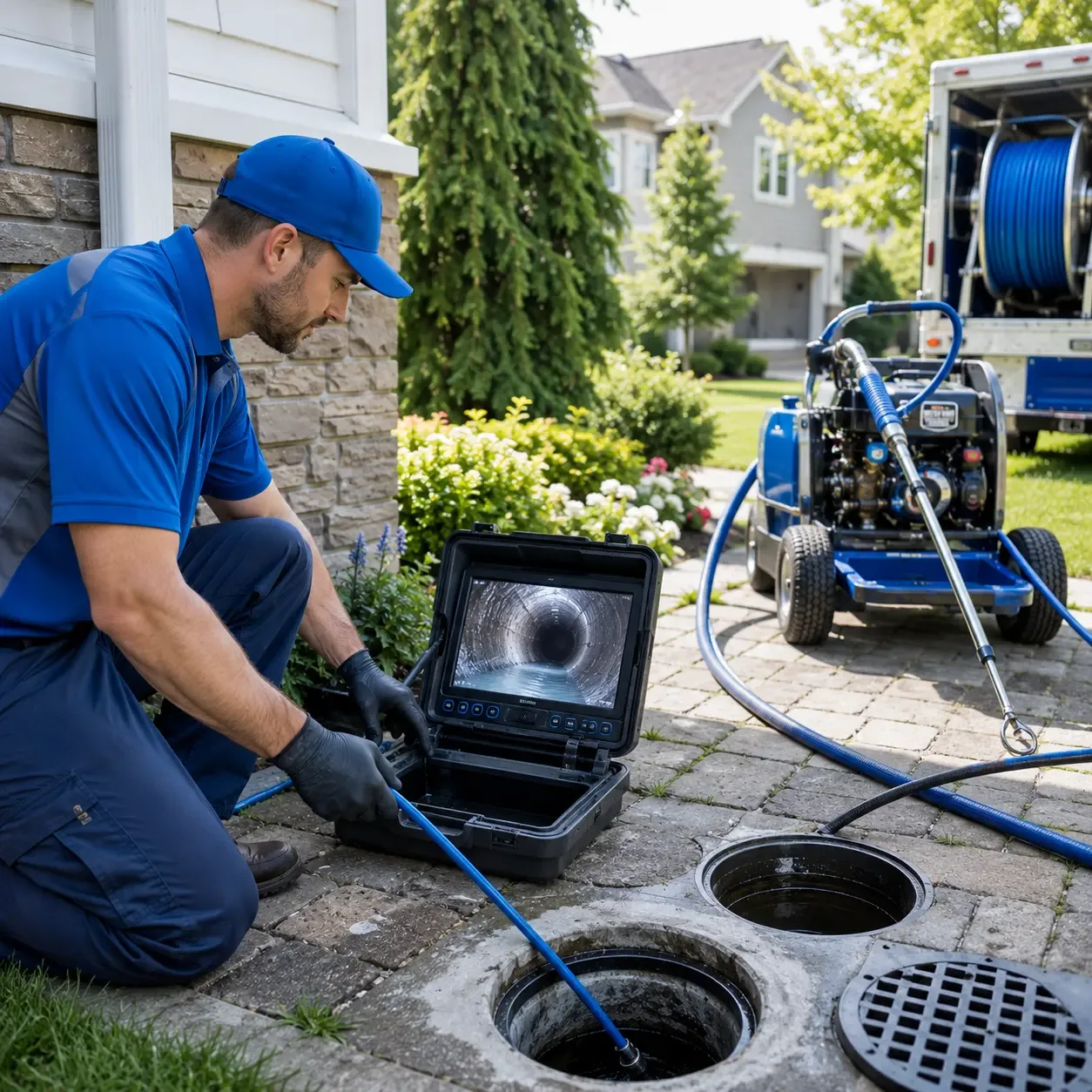 Outdoor drain cleaning professionals serving Denmark, ME