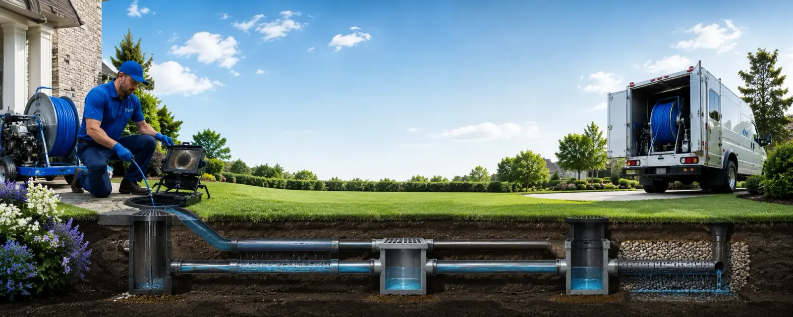 Outdoor drain cleaning information for Denmark, ME